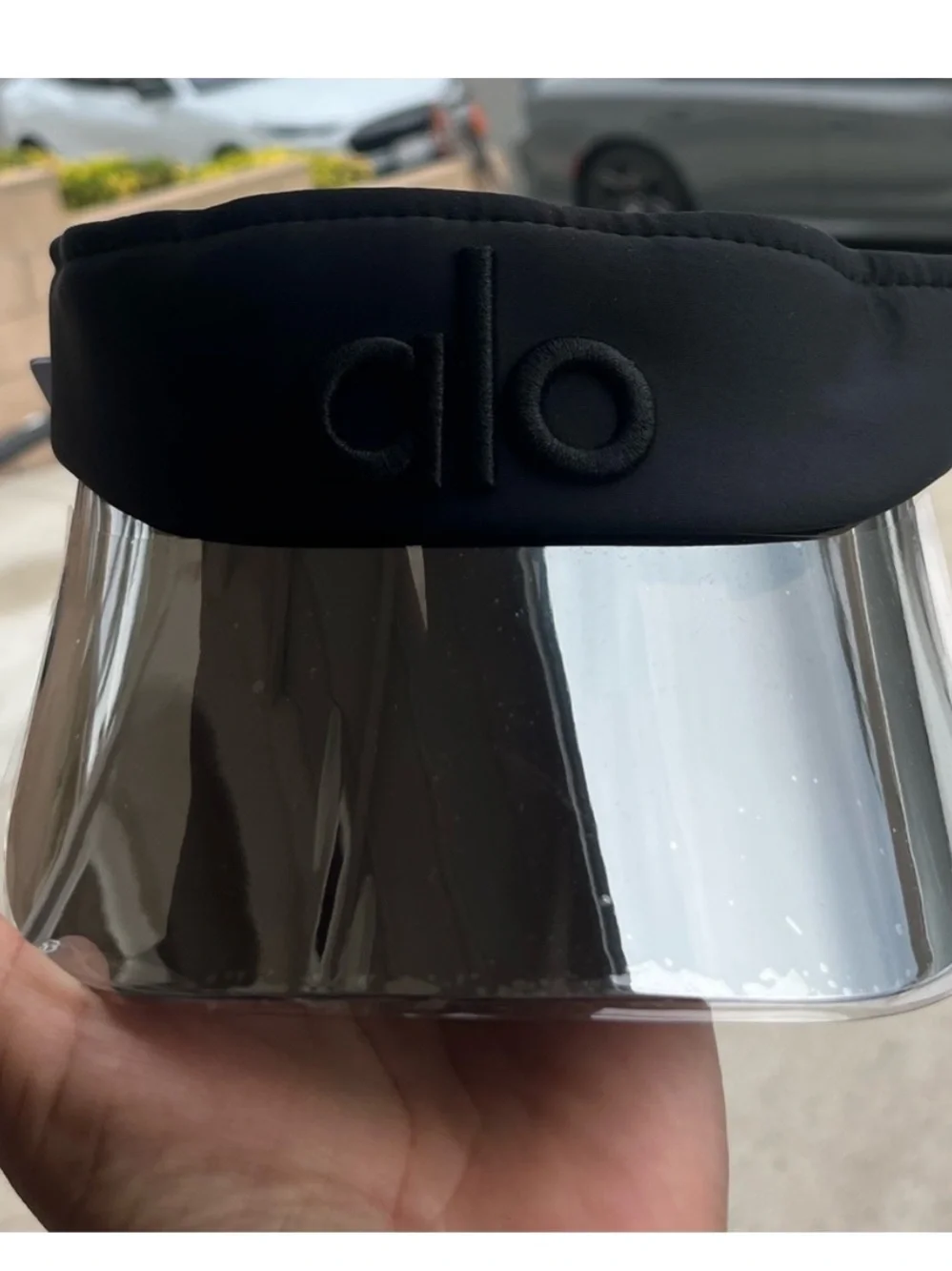 ALO Yoga Airlift Solar Visor Black hat cap tennis sports new running nwt